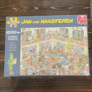 Jan van Haasteren "The Library" Comic Jumbo Never Opened Puzzle 1000 Pieces
